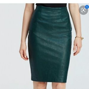 Faux Leather Pencil Skirt